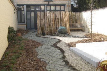 Jardin privé Bruxellois, concept de réutilisation sur place et transformation du jardin (1).JPG
